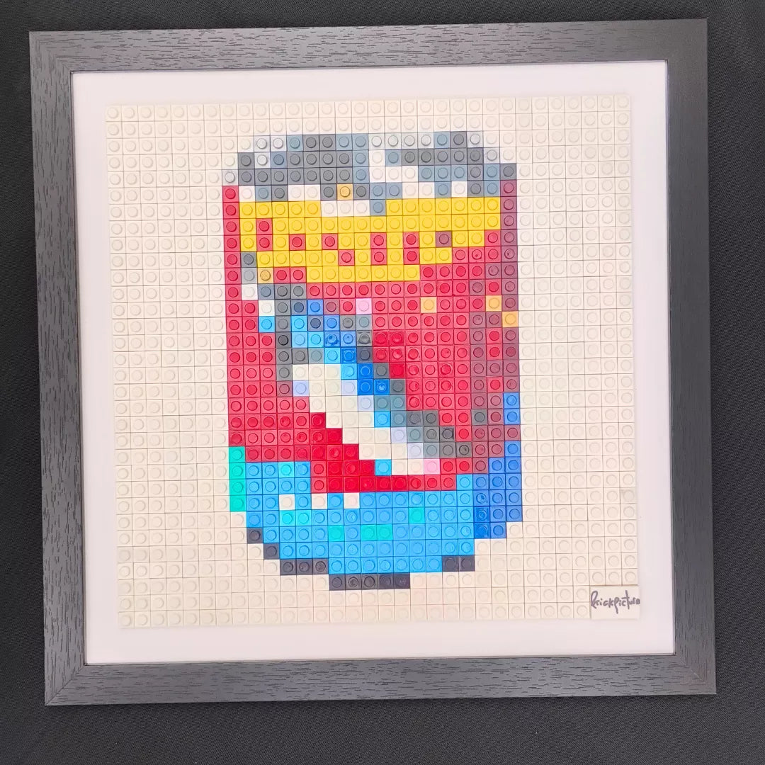 Cuadro Pixel Art - tarro de Jurel | diseño armado | 1024 piezas
