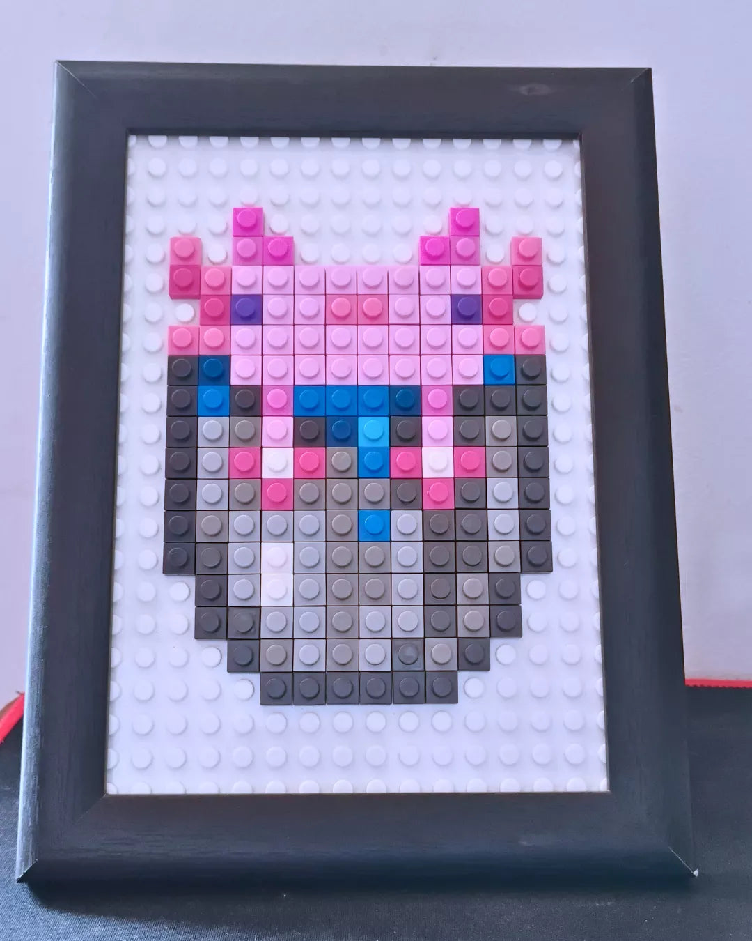 Cuadro Pixel Art - Ajolote de Minecraft (160 Piezas)