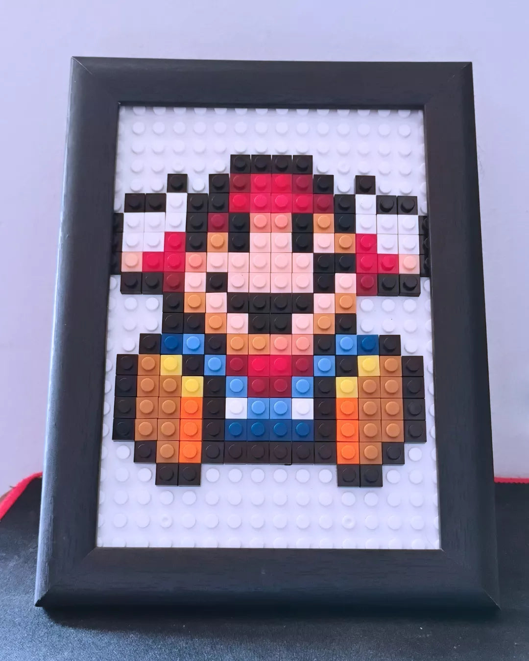 Cuadro Pixel Art Mario Bros Clásico