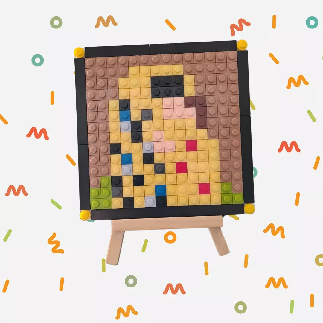 Cuadro Obras de arte - diseños pixel art Para Armar - 13cm | 256 piezas