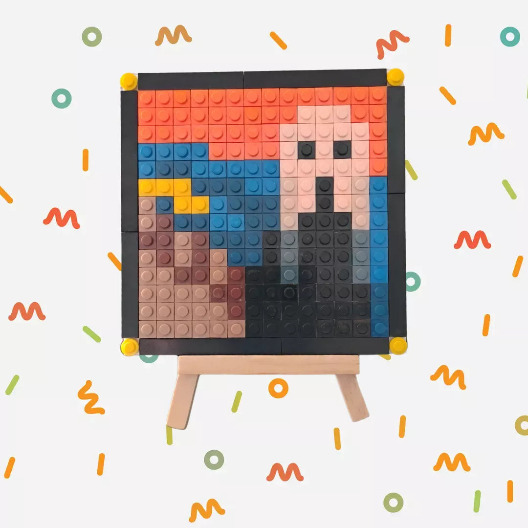 Cuadro Obras de arte - diseños pixel art Para Armar - 13cm | 256 piezas