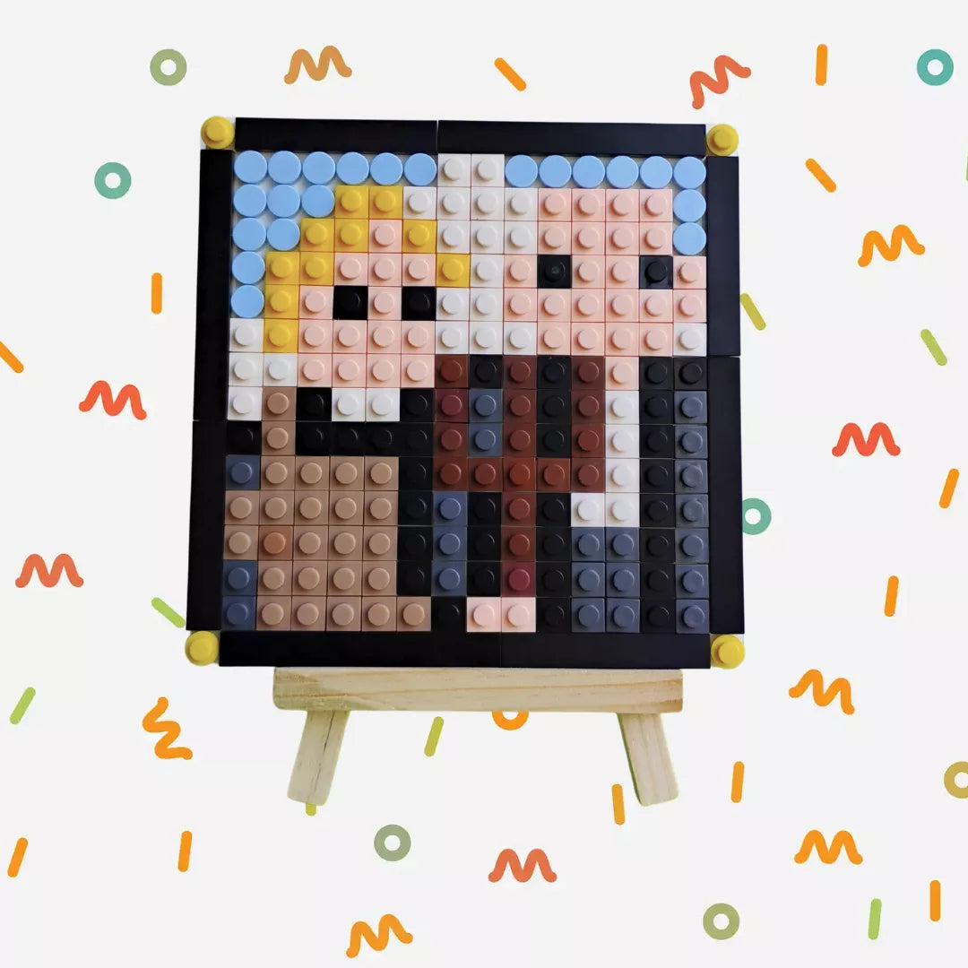 Cuadro Obras de arte - diseños pixel art Para Armar - 13cm | 256 piezas