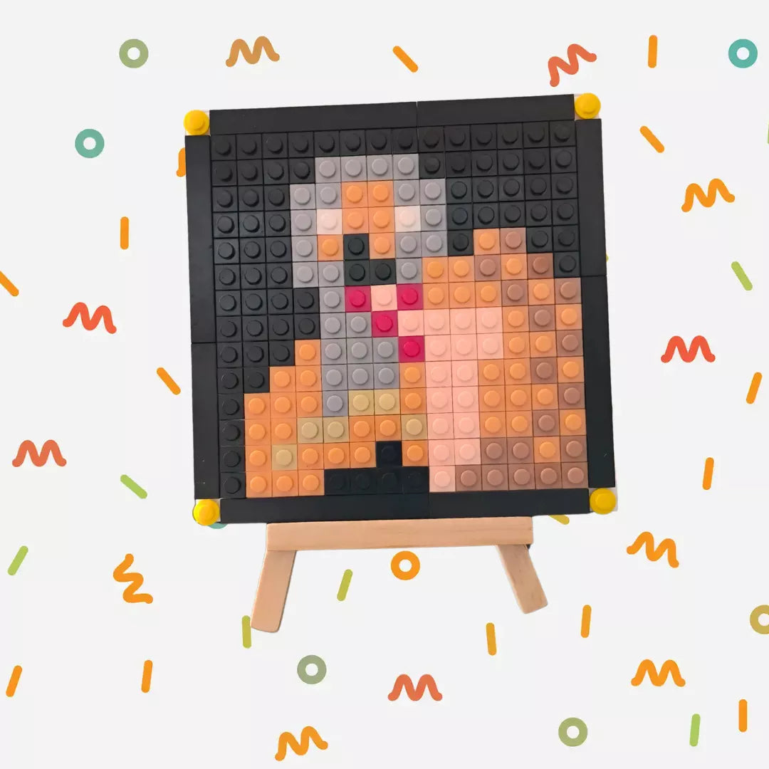 Cuadro Obras de arte - diseños pixel art Para Armar - 13cm | 256 piezas