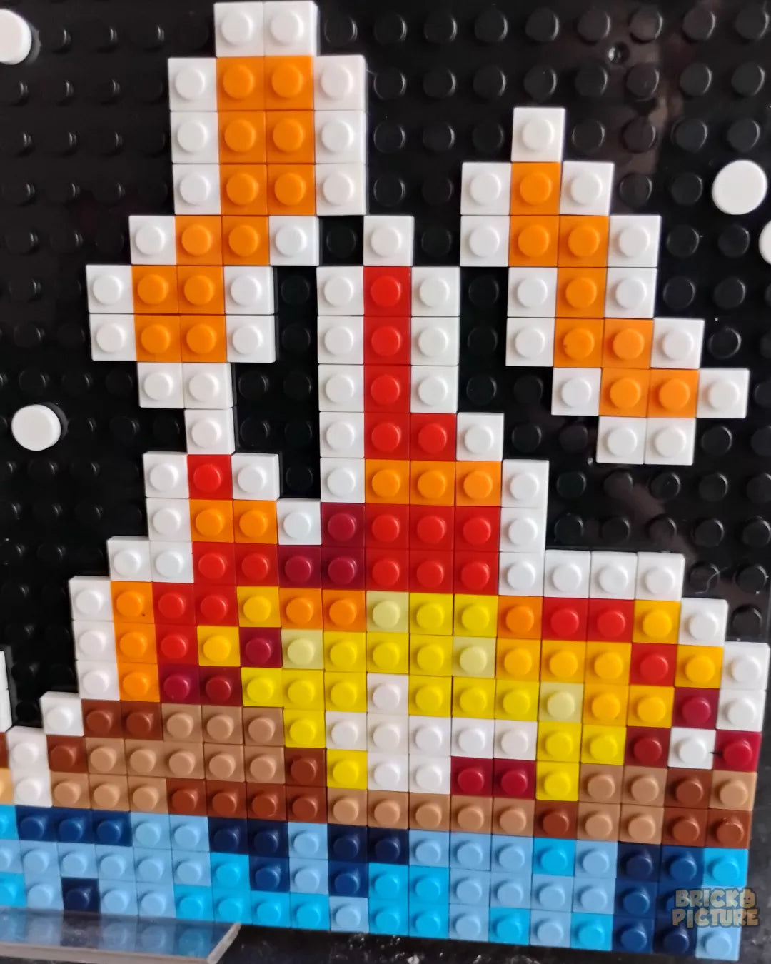 Cuadro Pixel Art Celeste (571 piezas 25cm)