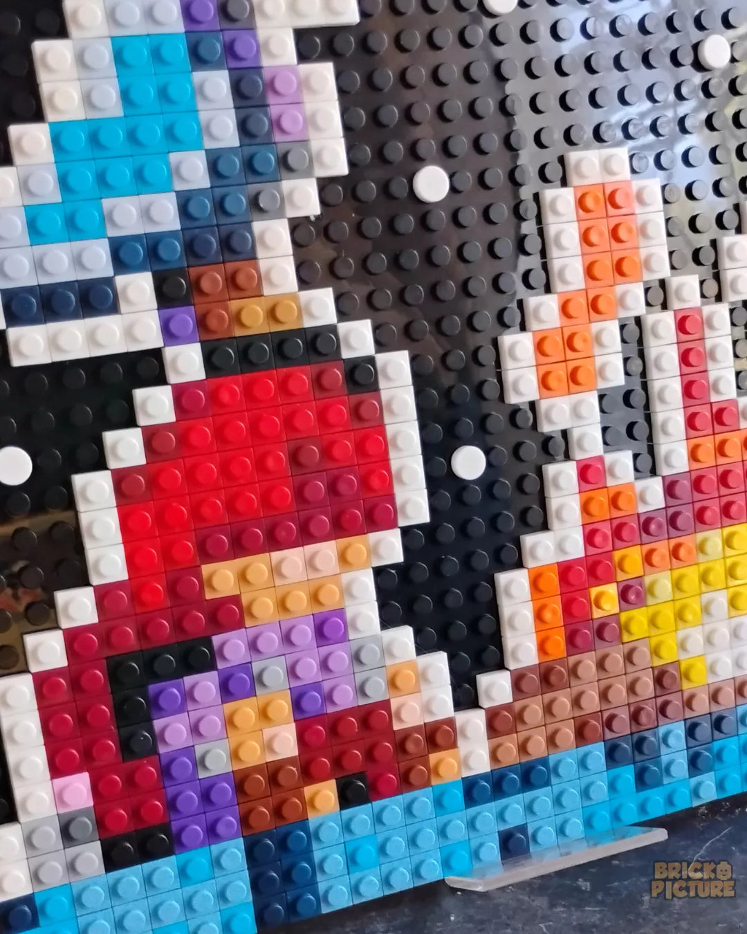 Cuadro Pixel Art Celeste (571 piezas 25cm)