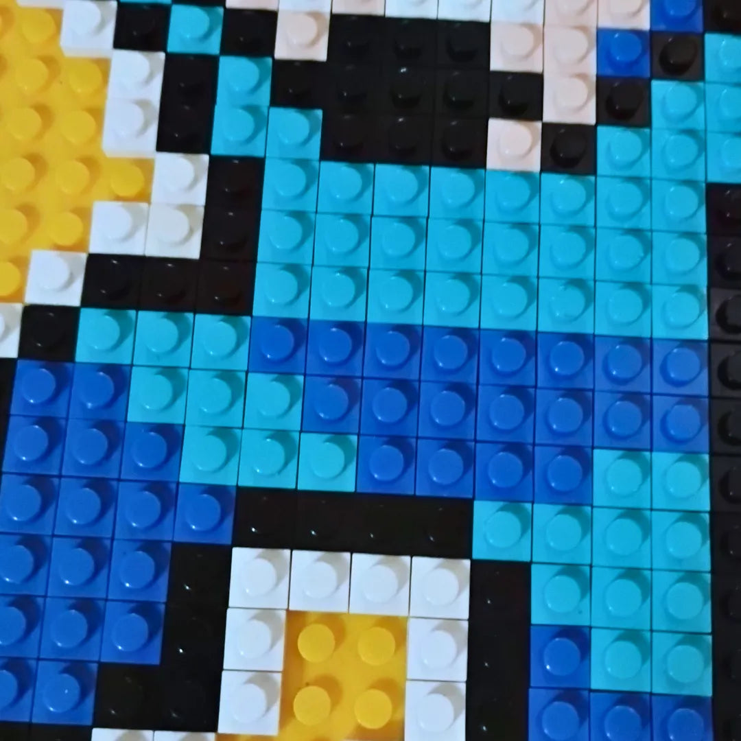 Cuadro pixel art Mega Man retro - 474 piezas