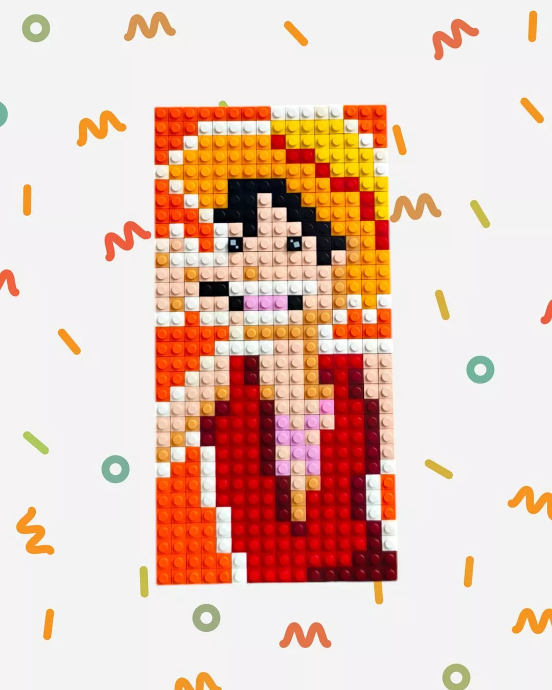 Colección de Retratos Pixel Art - One Piece (Luffy, Zoro y Usopp)