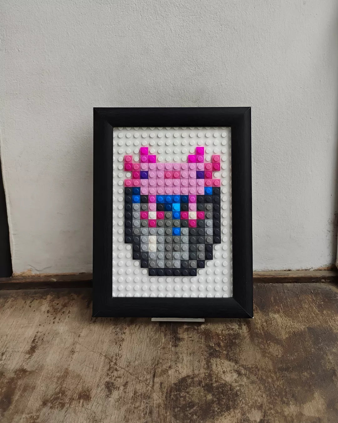 Cuadro Pixel Art - Ajolote de Minecraft (160 Piezas)