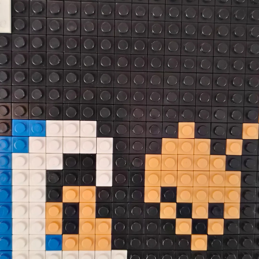 Cuadro decorativo diseño pixel art retro Ice Climber - 1024 piezas