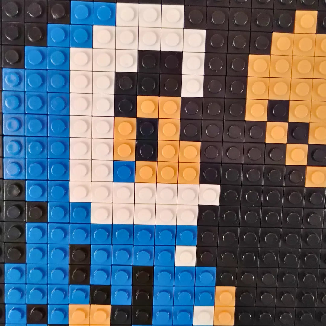 Cuadro decorativo diseño pixel art retro Ice Climber - 1024 piezas