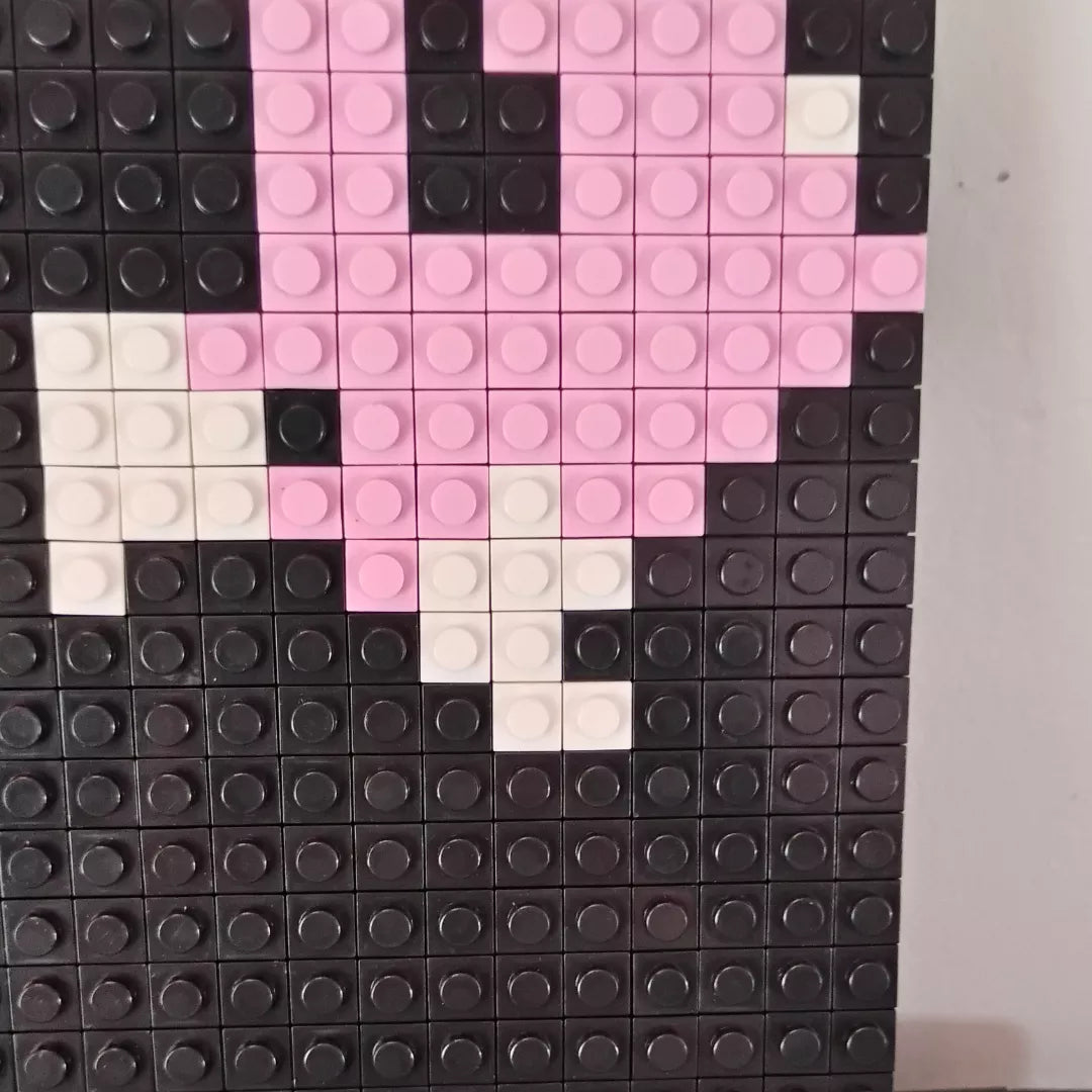 Cuadro decorativo diseño pixel art retro Ice Climber - 1024 piezas