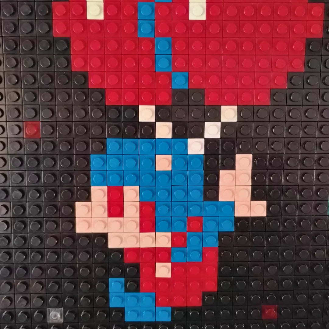 Mosaico pixel art retro Balloon Fight Para Armar - 25cm | 1024 piezas