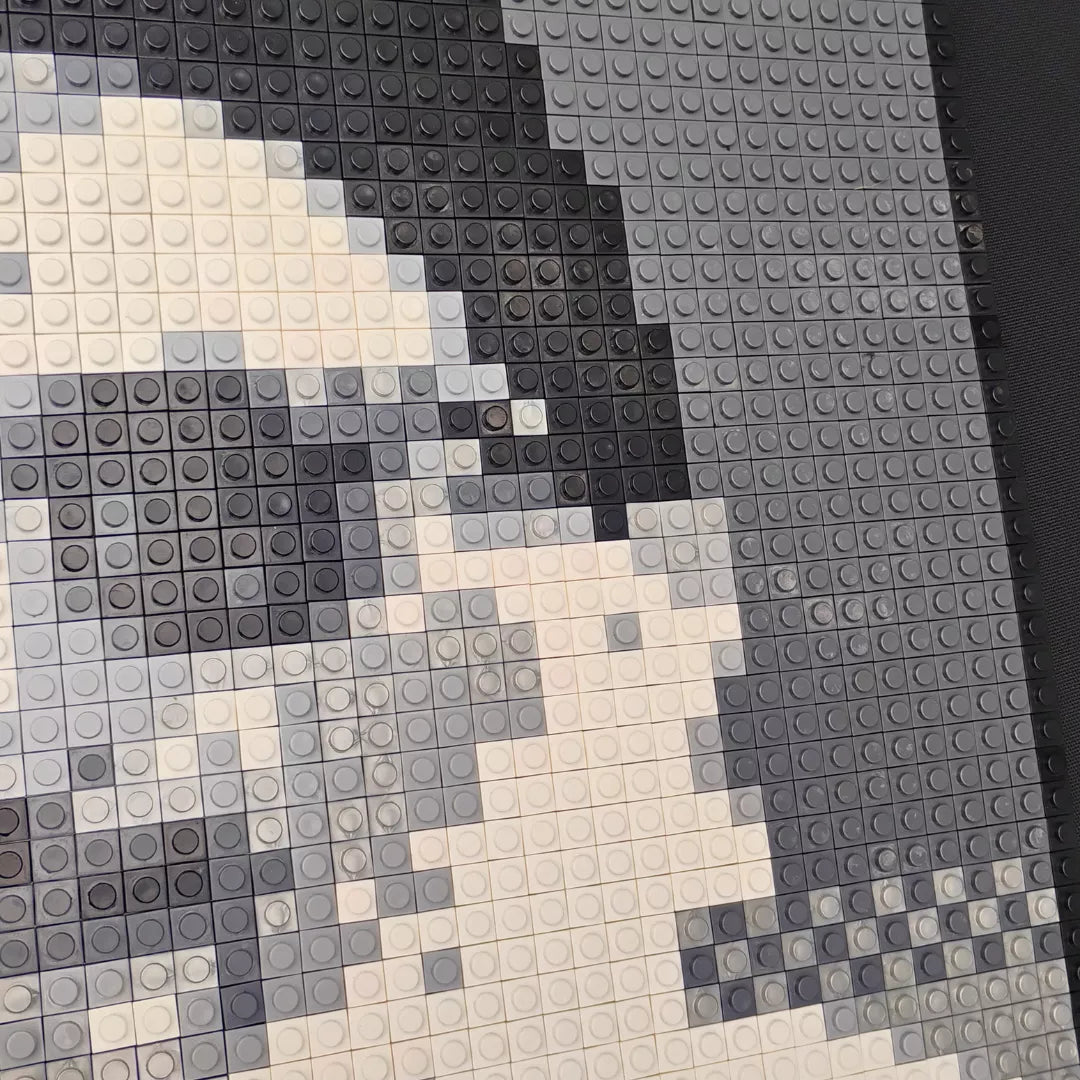 Retrato Pixel Art El Macha - 2500 piezas Tipo LEGO® | Arte Pop 40x40 cm
