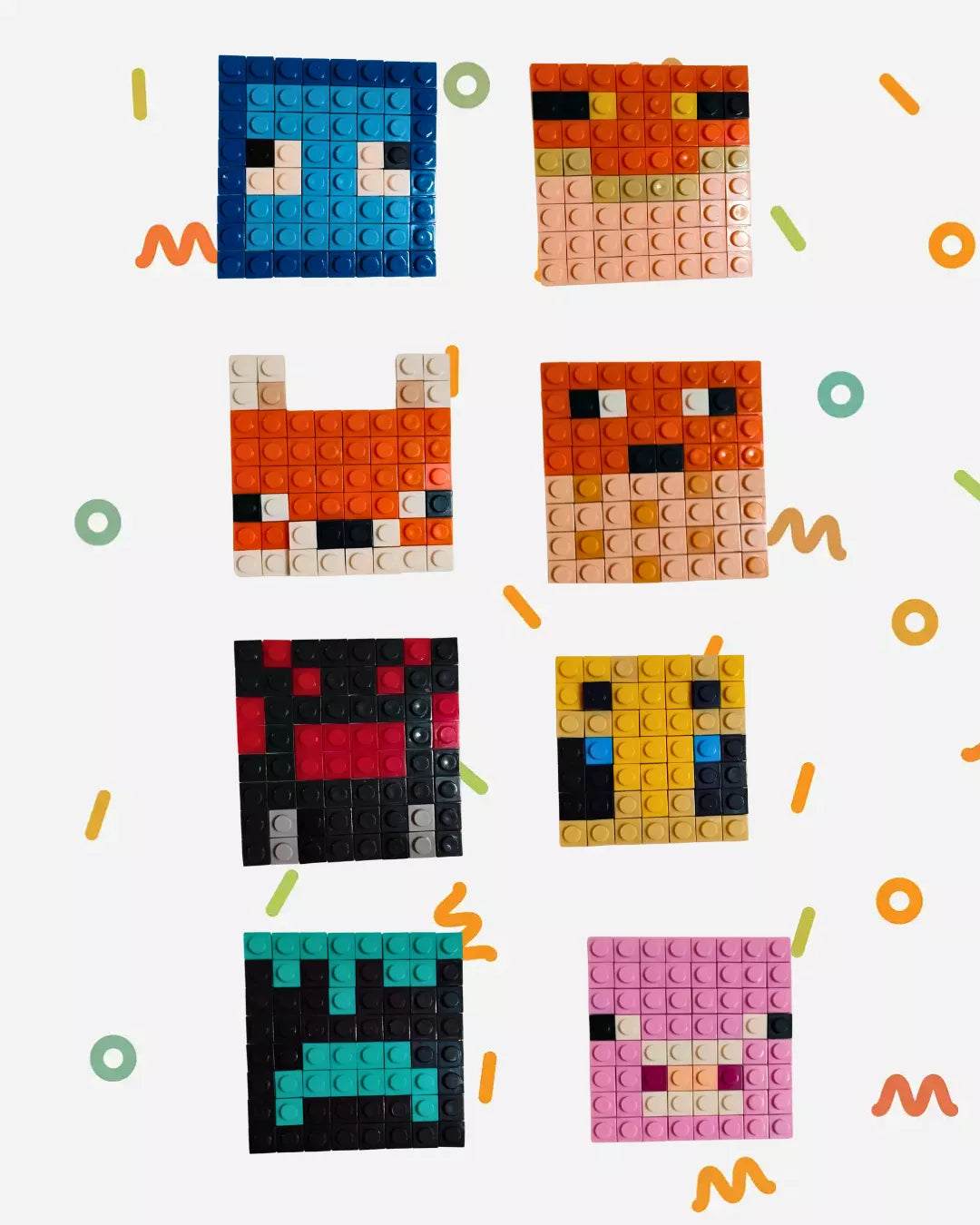 Colección de Imanes Pixel Art - Mobs de Minecraft
