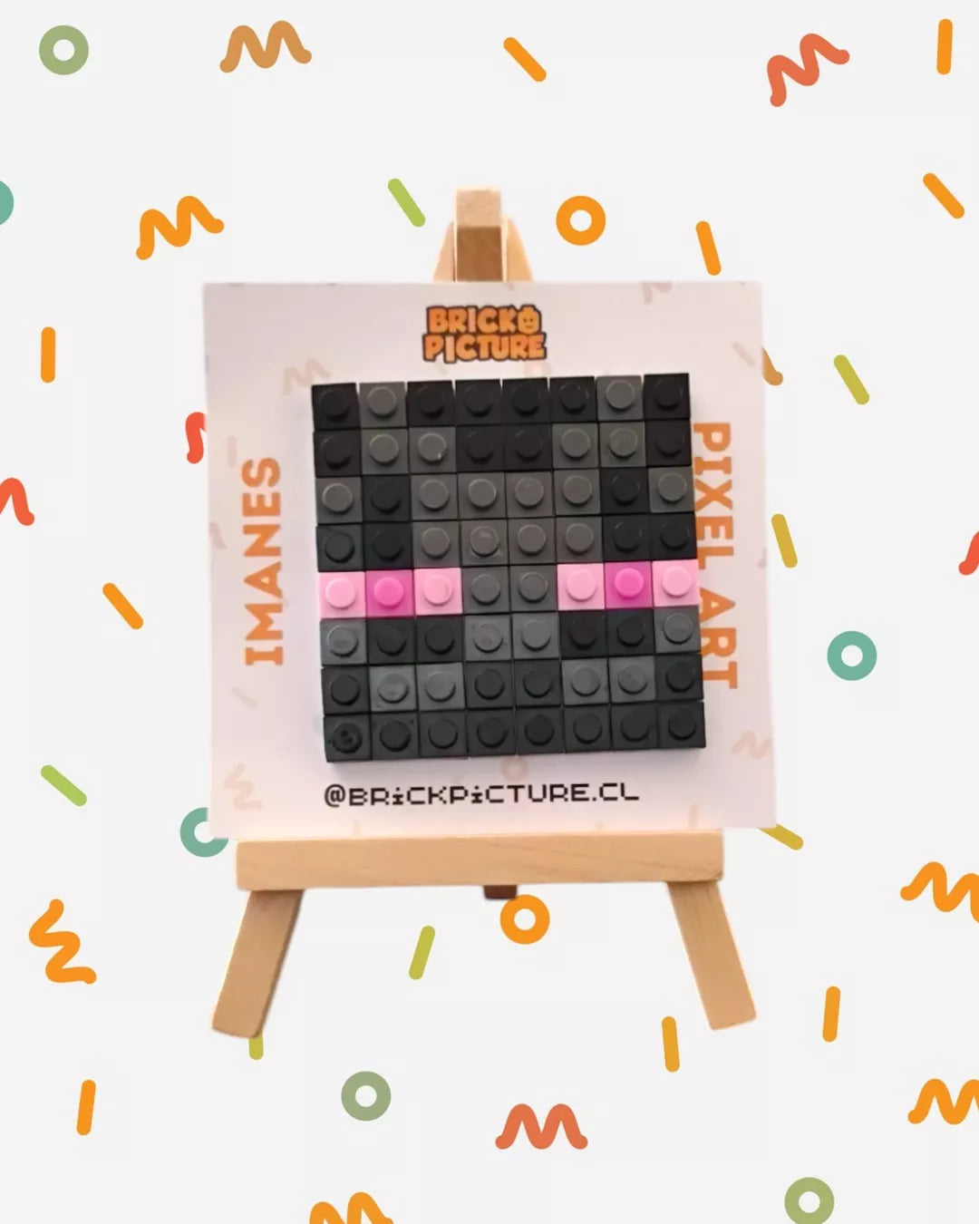 Colección de Imanes Pixel Art - Enemigos de Minecraft (Set de 5 Diseños)