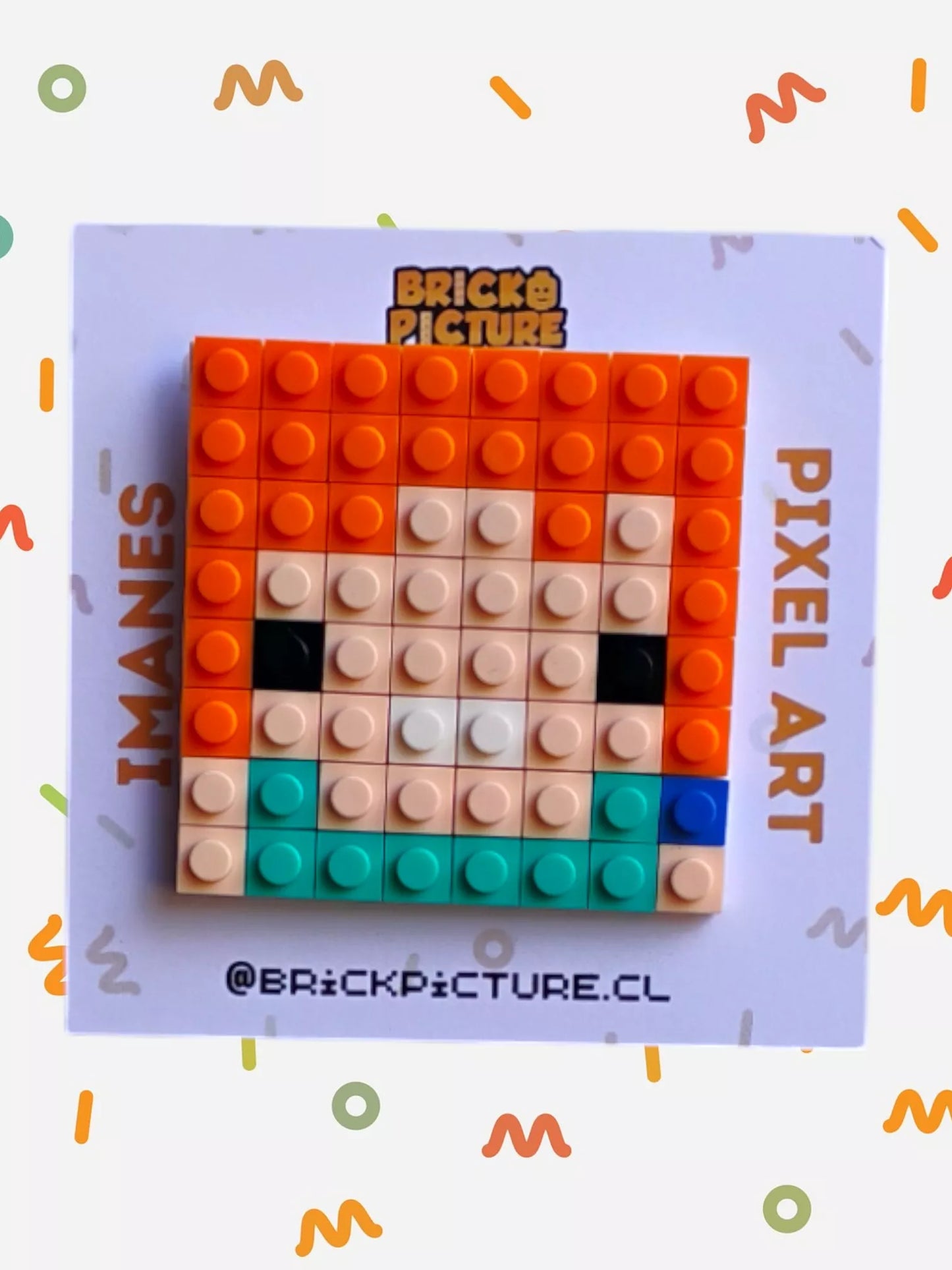 Imanes Pixel Art One Piece – Set Completo Sombrero de Paja
