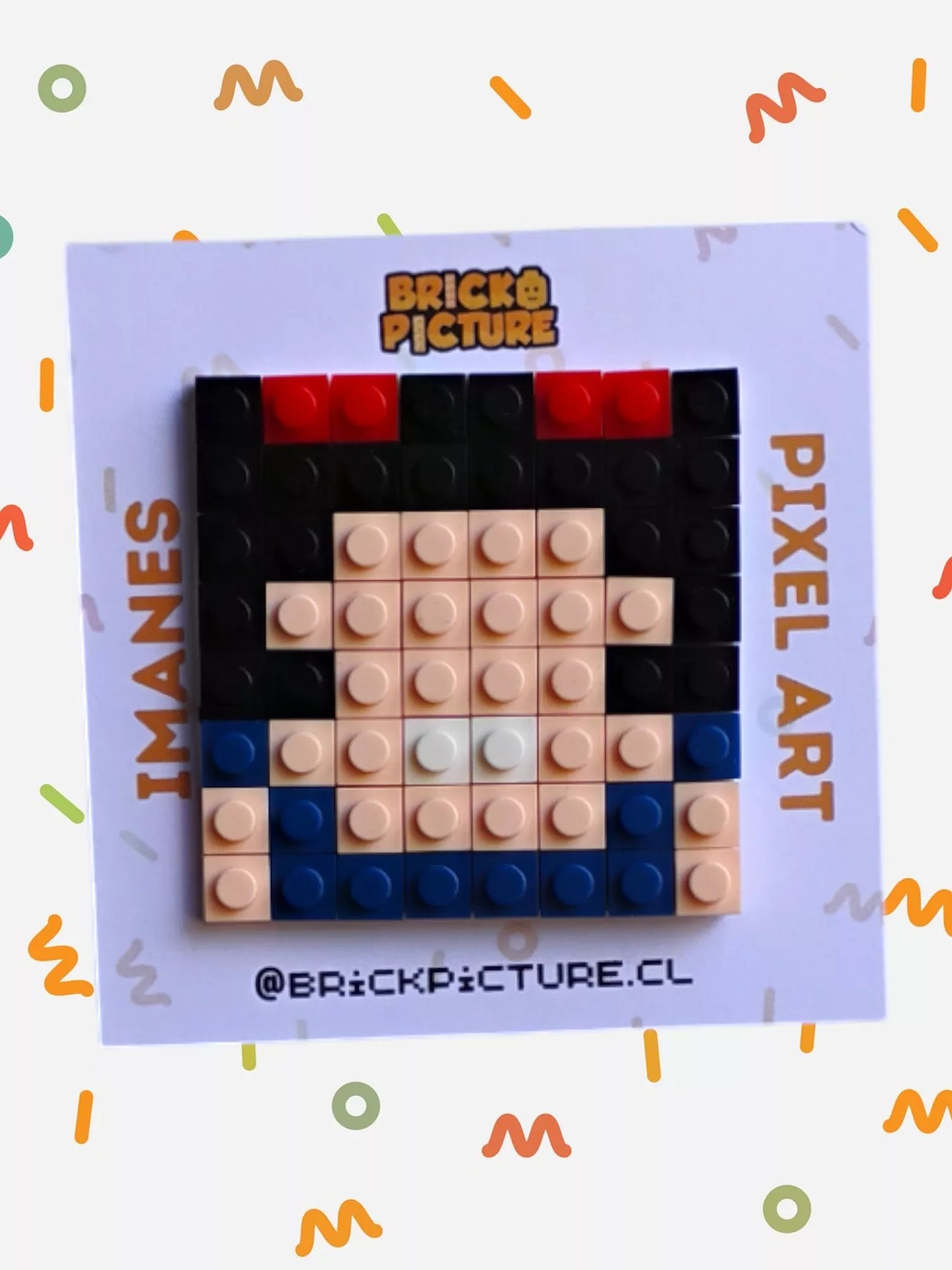 Imanes Pixel Art One Piece – Set Completo Sombrero de Paja