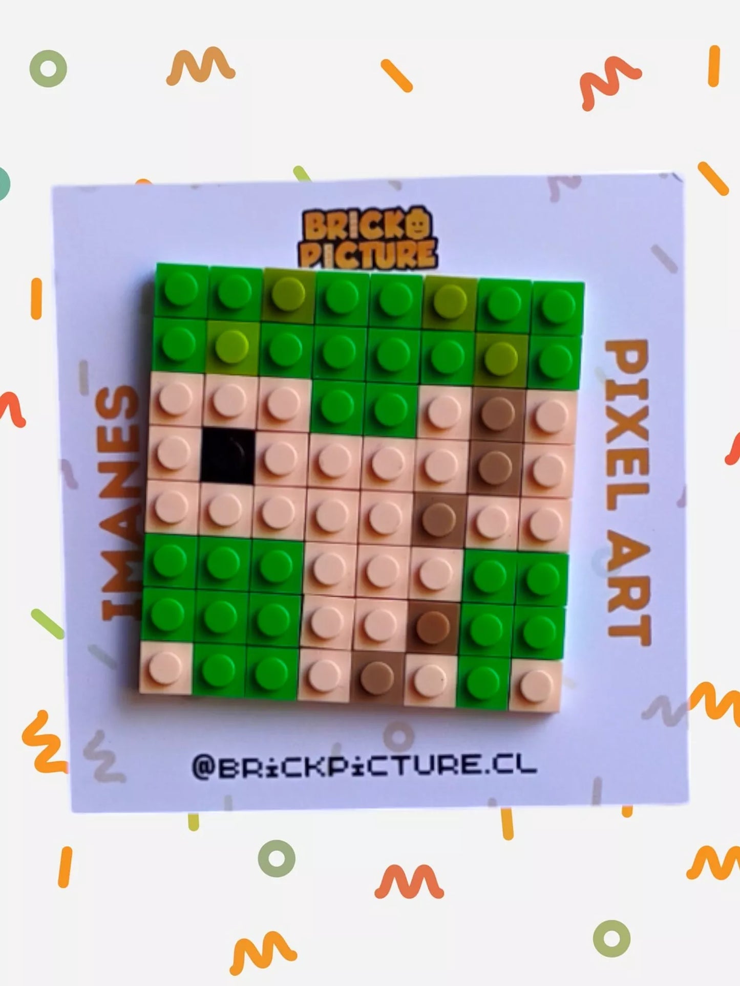 Imanes Pixel Art One Piece – Set Completo Sombrero de Paja
