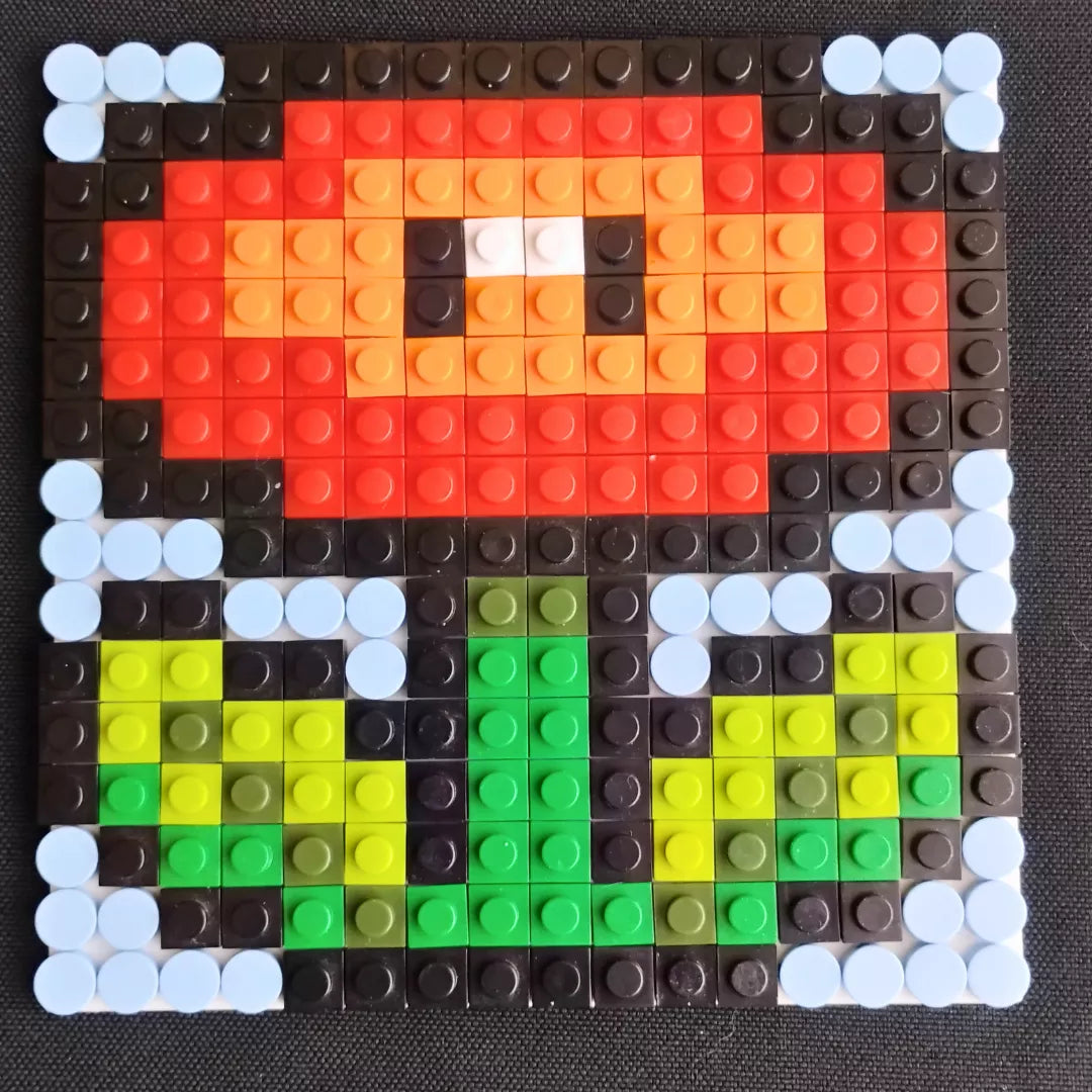 Mini cuadros de Mario Bros en pixel art Para Armar - 13cm | 256 piezas
