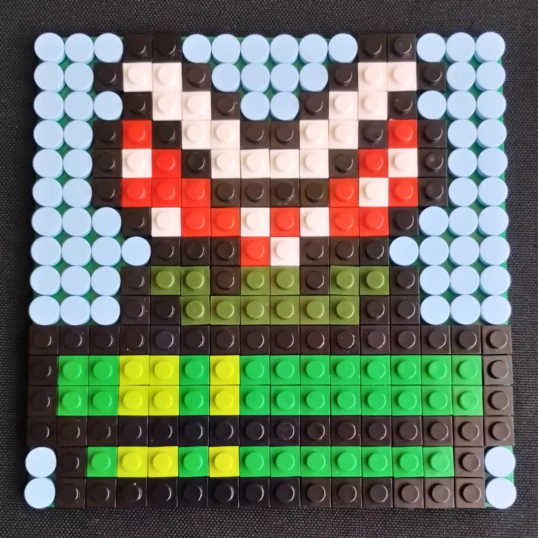 Mini cuadros de Mario Bros en pixel art Para Armar - 13cm | 256 piezas