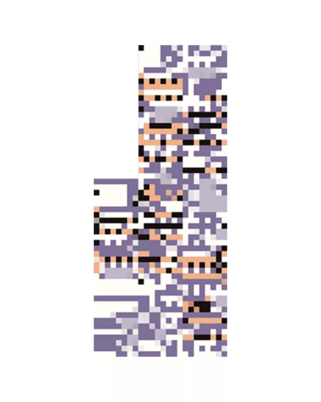 Cuadro pixel art MissingNo Pokémon - 2048 piezas enmarcado