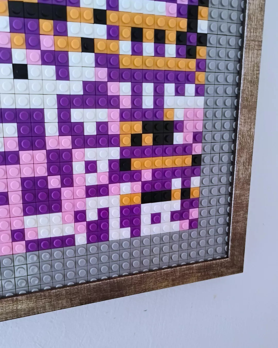 Cuadro pixel art MissingNo Pokémon - 2048 piezas enmarcado