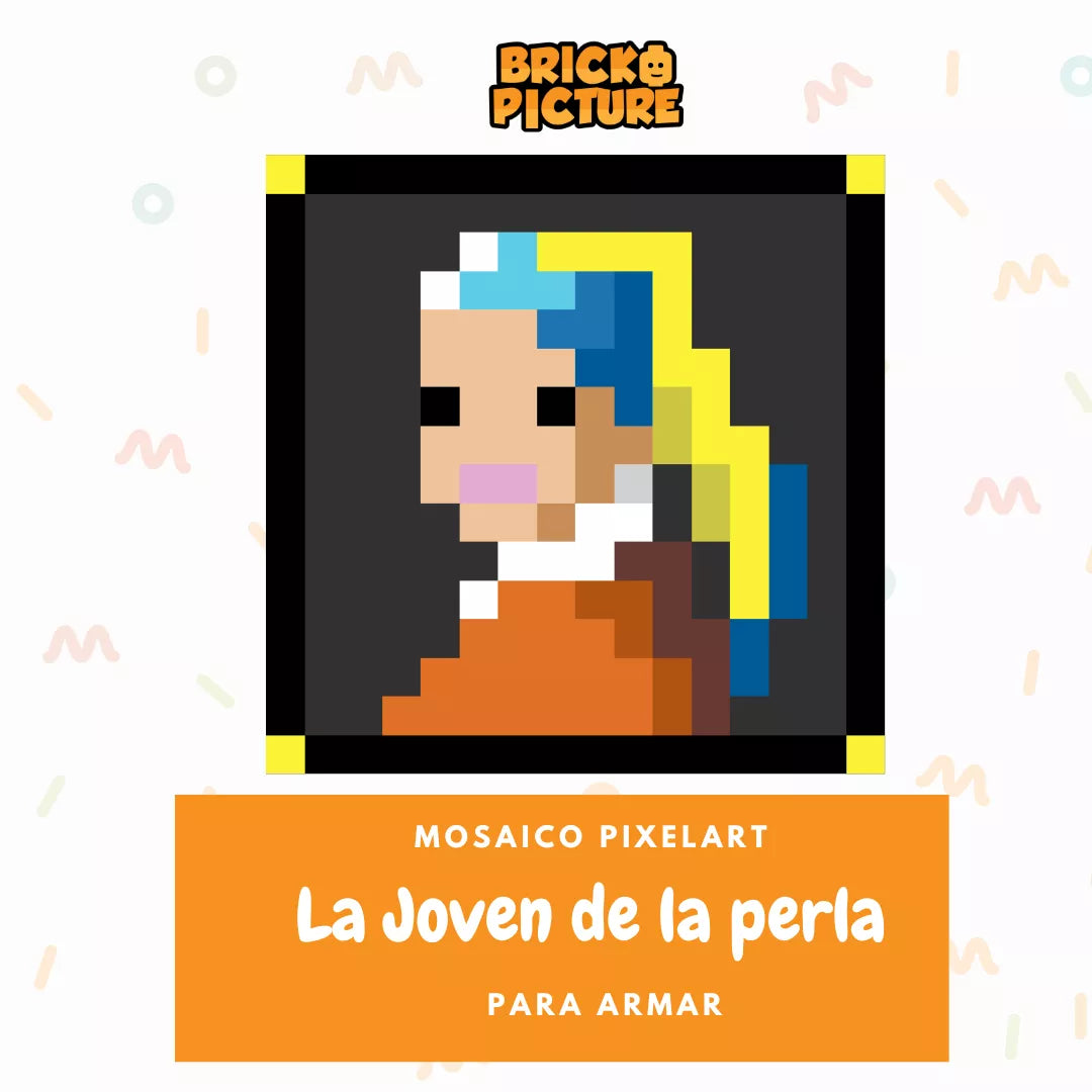 Cuadro Obras de arte - diseños pixel art Para Armar - 13cm | 256 piezas