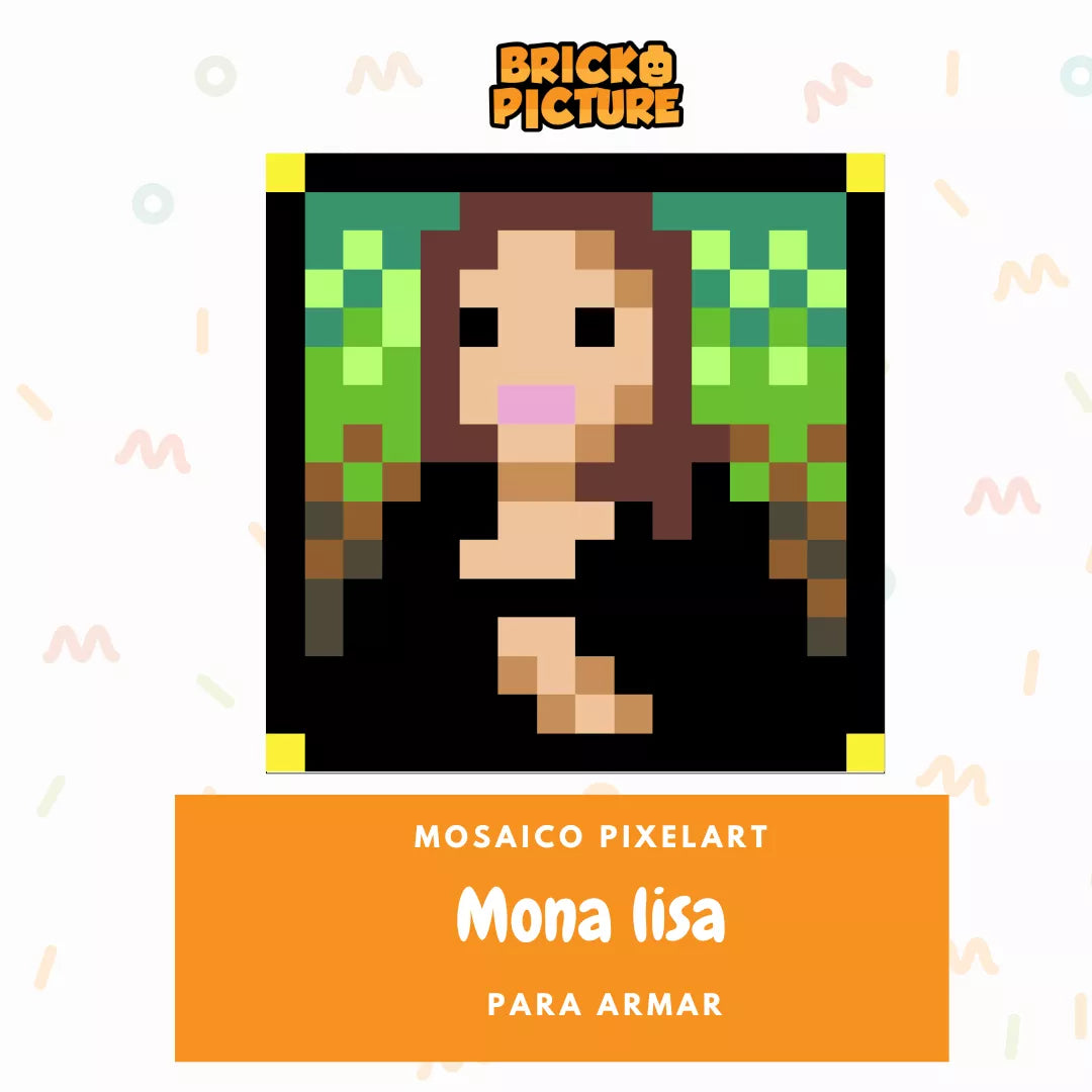 Cuadro Obras de arte - diseños pixel art Para Armar - 13cm | 256 piezas