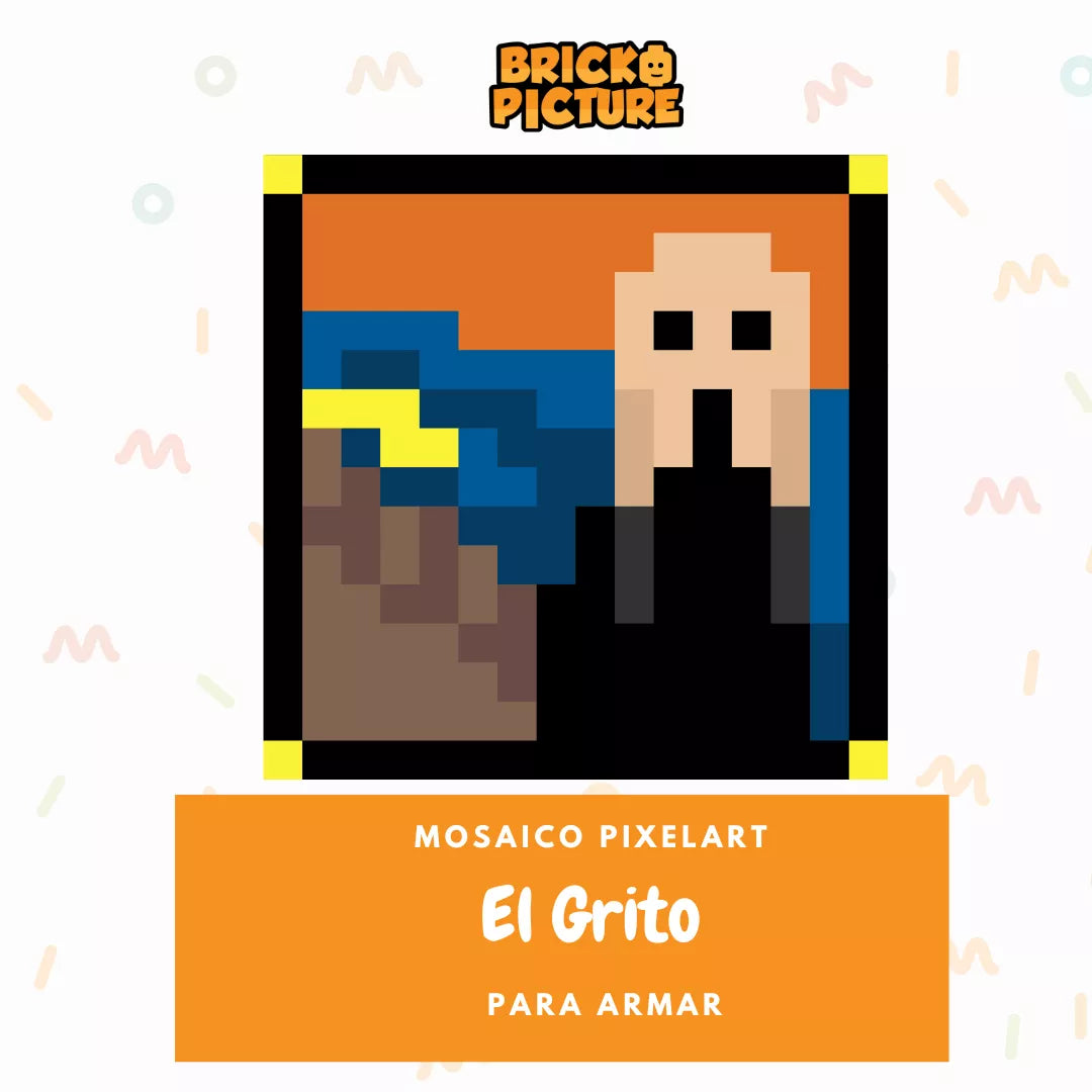 Cuadro Obras de arte - diseños pixel art Para Armar - 13cm | 256 piezas