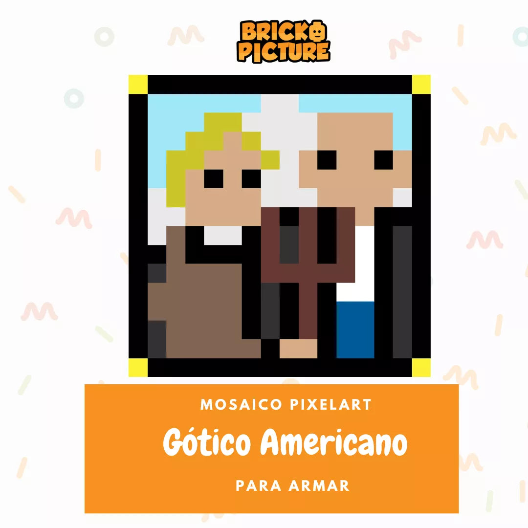 Cuadro Obras de arte - diseños pixel art Para Armar - 13cm | 256 piezas