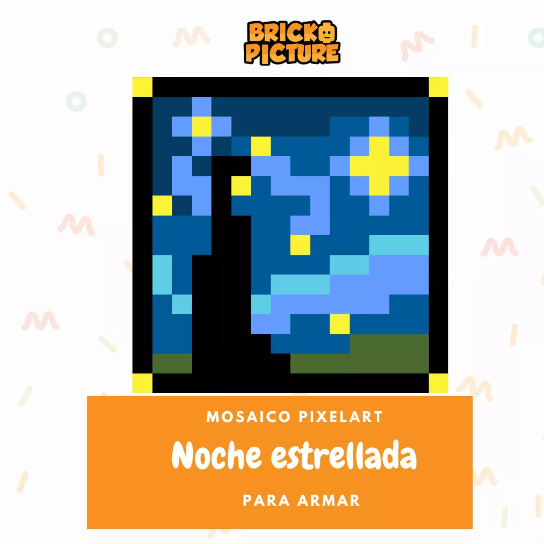 Cuadro Obras de arte - diseños pixel art Para Armar - 13cm | 256 piezas