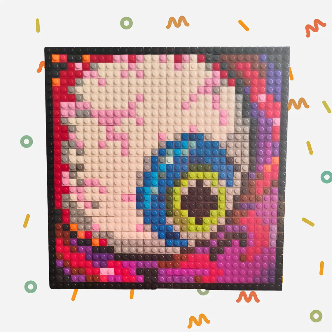 Diseño pixel art Ojo Cthulhu - Terraria - 1024 piezas ARMADO