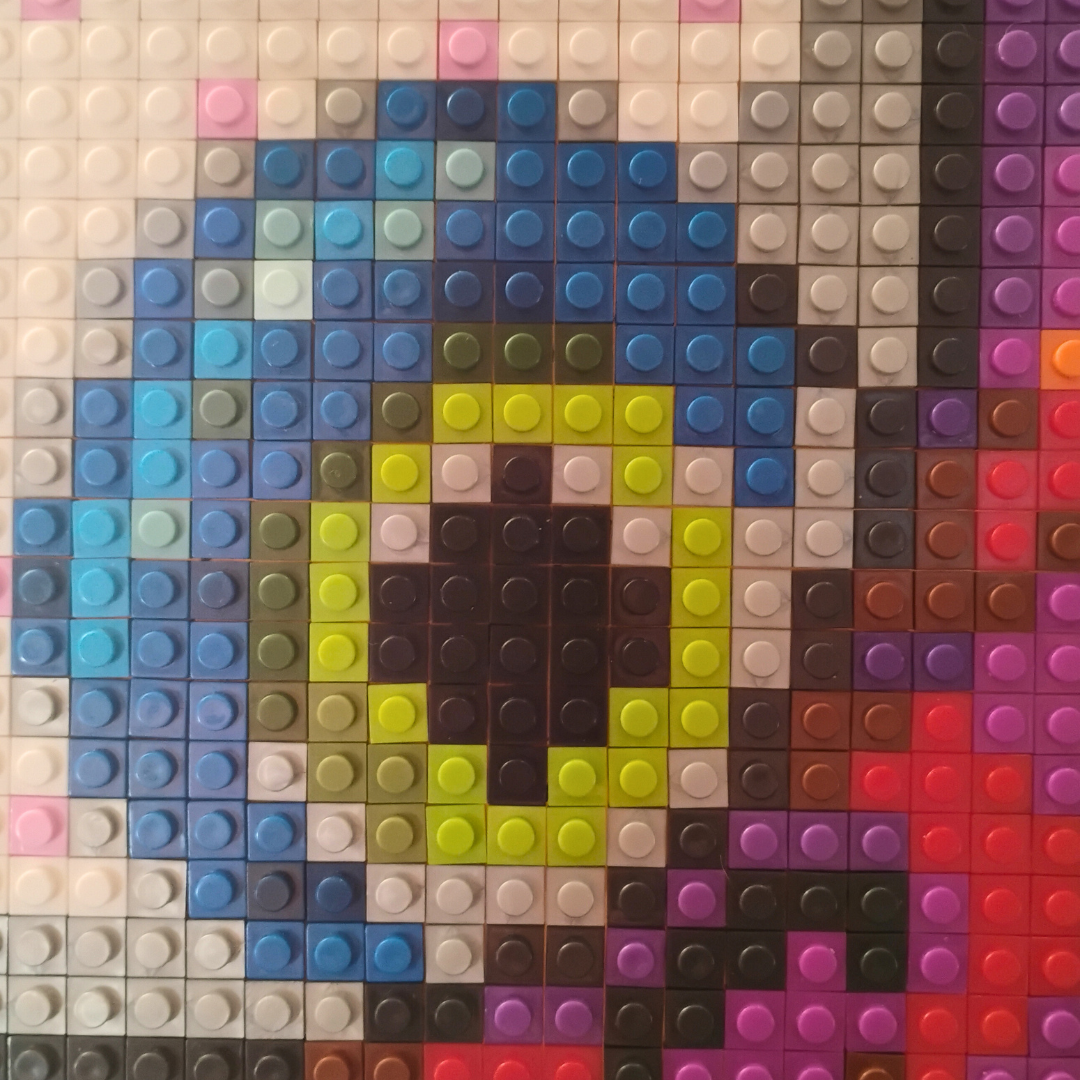 Diseño pixel art Ojo Cthulhu - Terraria - 1024 piezas ARMADO