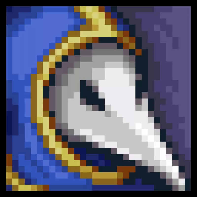 Diseño pixel art Sectario lunático - Terraria - 1024 piezas ARMADO