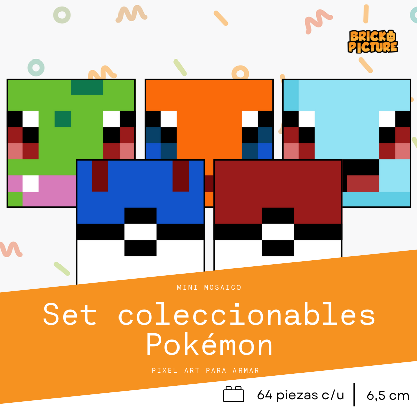 Colección Pokémon - 64 piezas - sticker o imanes
