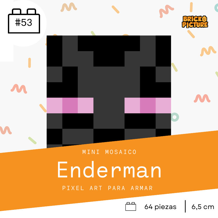 Colección Minecraft Enemigos - 64 piezas - sticker o imanes