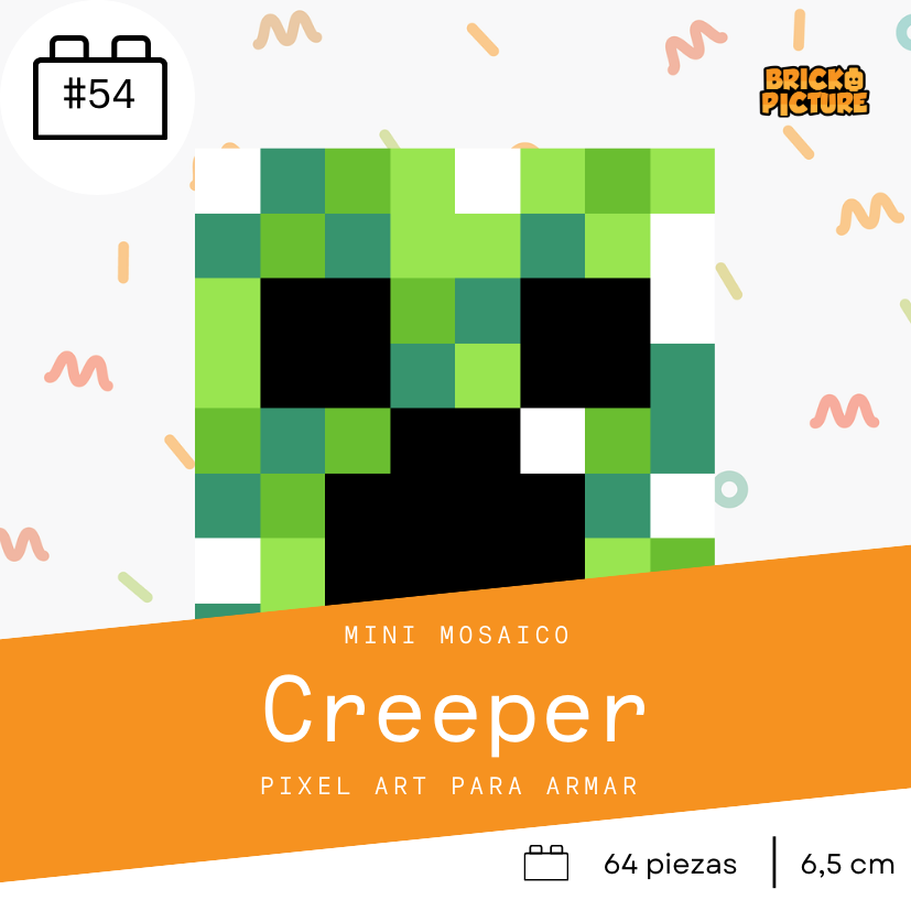 Colección Minecraft Enemigos - 64 piezas - sticker o imanes