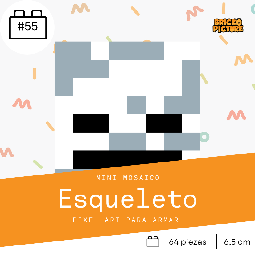 Colección Minecraft Enemigos - 64 piezas - sticker o imanes