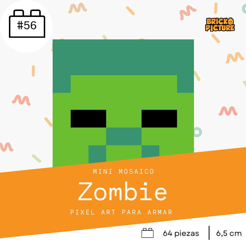 Colección Minecraft Enemigos - 64 piezas - sticker o imanes