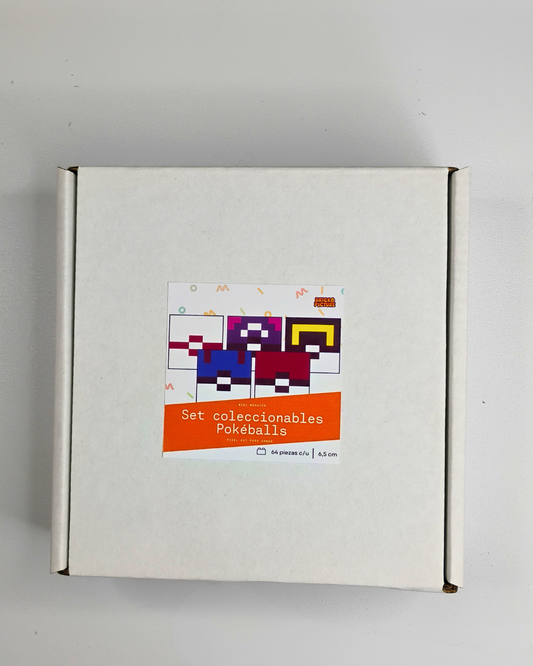 Colección Mini Mosaicos Pokéballs - 64 piezas - sticker o imanes