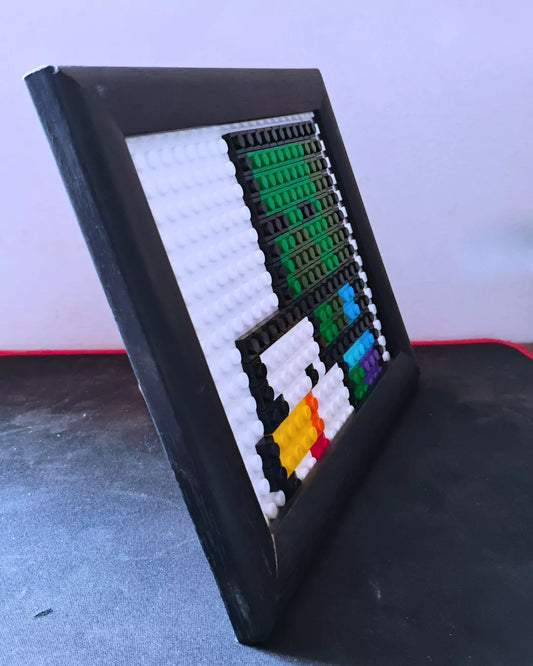 Cuadro Pixel Art Chicken Jockey Minecraft