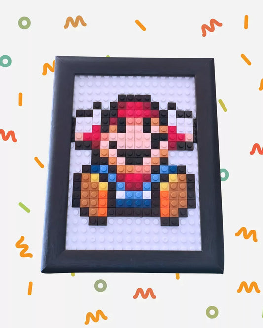 Cuadro Pixel Art Mario Bros Clásico