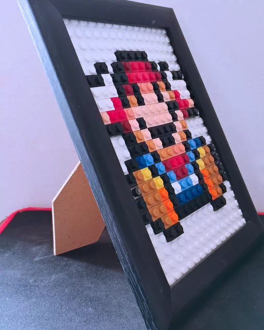 Cuadro Pixel Art Mario Bros Clásico