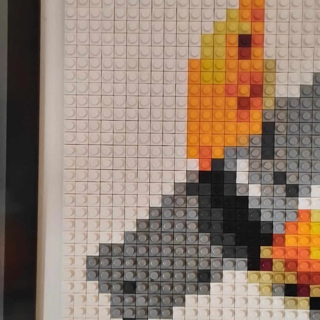 Mosaico LEGO®  Plátano con Cinta Pixel Art – 32×32 ARMADO