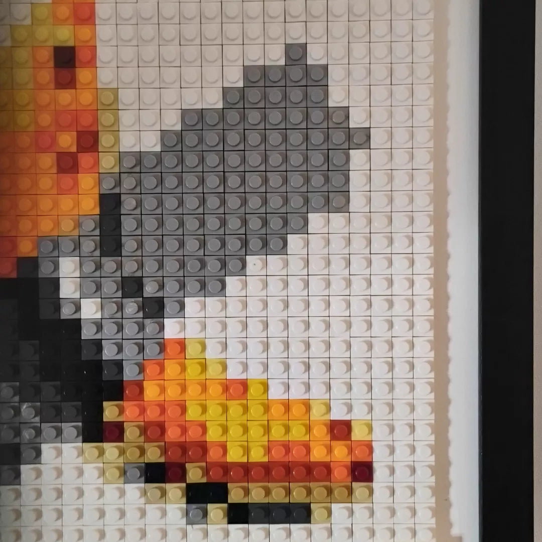 Mosaico LEGO®  Plátano con Cinta Pixel Art – 32×32 ARMADO