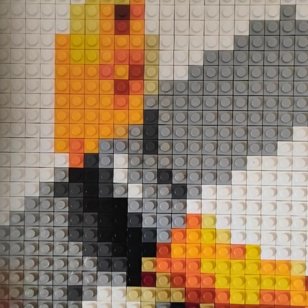 Mosaico LEGO®  Plátano con Cinta Pixel Art – 32×32 ARMADO
