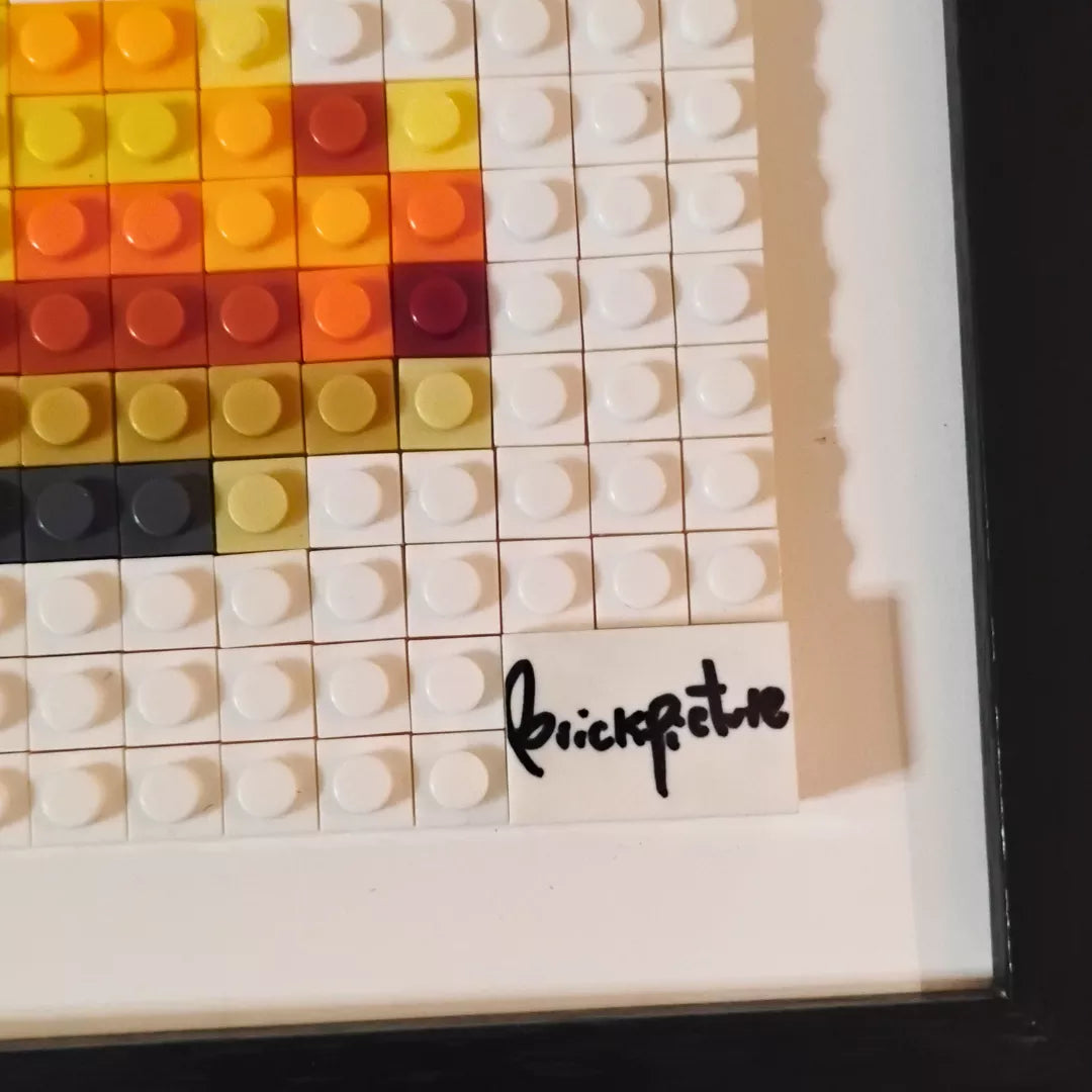 Mosaico LEGO®  Plátano con Cinta Pixel Art – 32×32 ARMADO