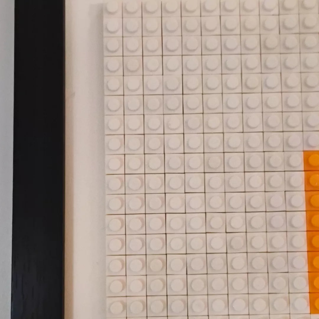 Mosaico LEGO®  Plátano con Cinta Pixel Art – 32×32 ARMADO