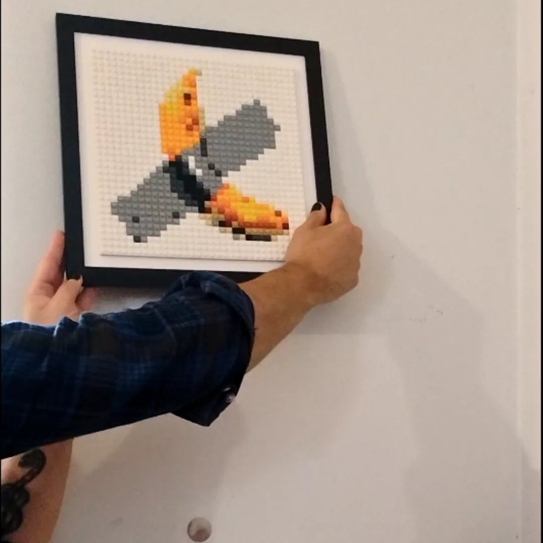 Mosaico LEGO®  Plátano con Cinta Pixel Art – 32×32 ARMADO