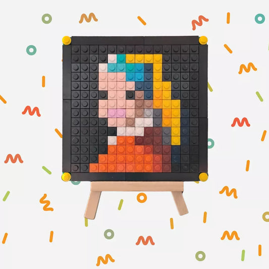 Mini Cuadros Pixel Art – Obras de Arte Clásicas (196 piezas + trípode)